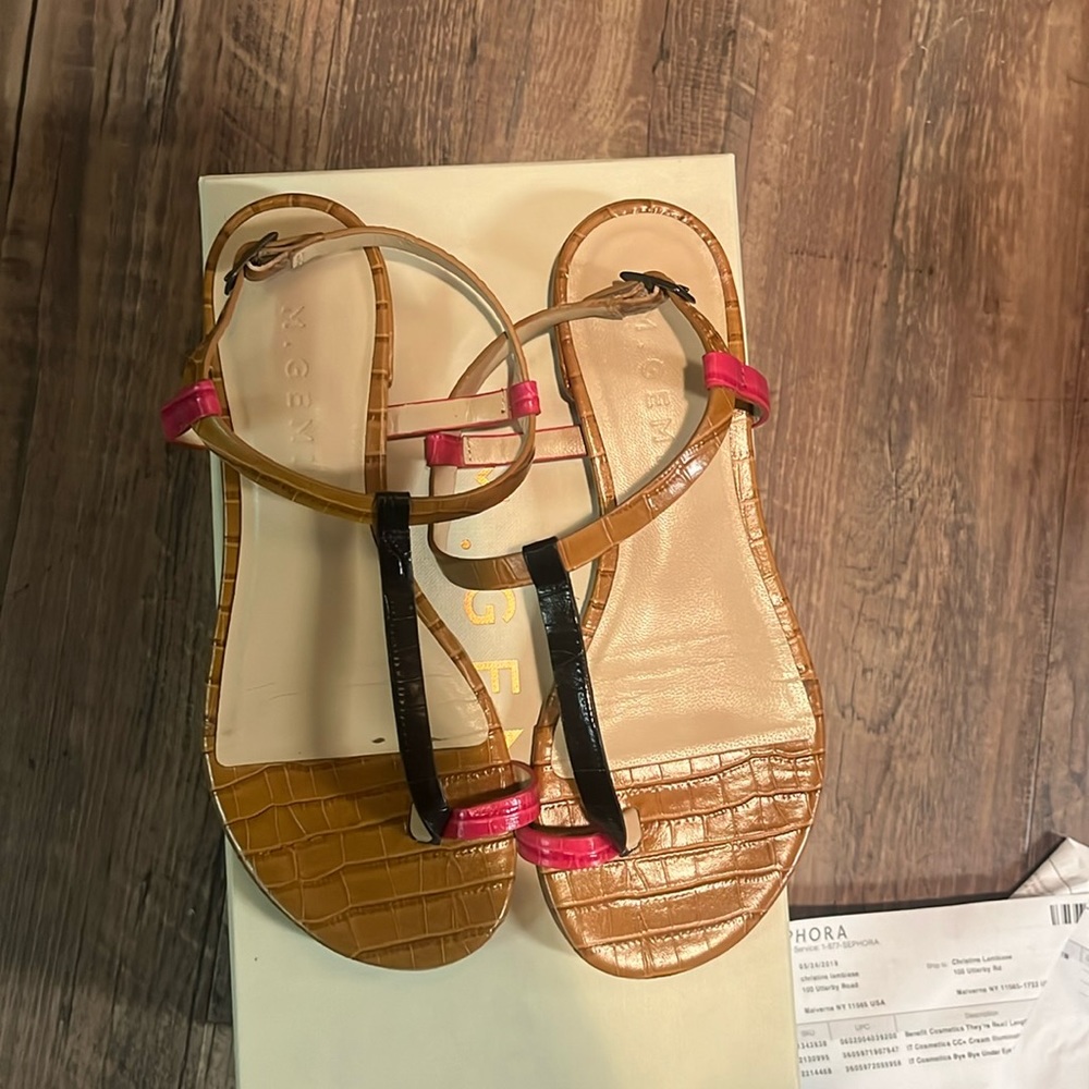 M.Gemi sandals.  Multi color